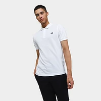 Fred Perry Plain Polo Shirt / White