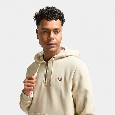 Fred Perry Hooded Fleece Back Sweatshirt / Oatmeal