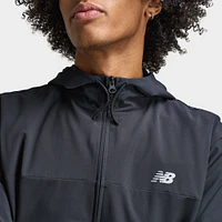 New Balance Woven Hooded Jacket Black / Slate Grey