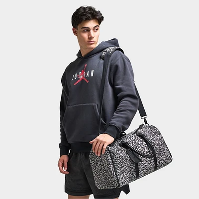 Jordan Icon Duffle Bag Black / Elephant Print