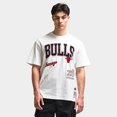 Mitchell & Ness Chicago Bulls Multi Logo T-Shirt / White