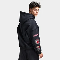 Mitchell & Ness Bulls Arch Multi Logo Hoodie / Black