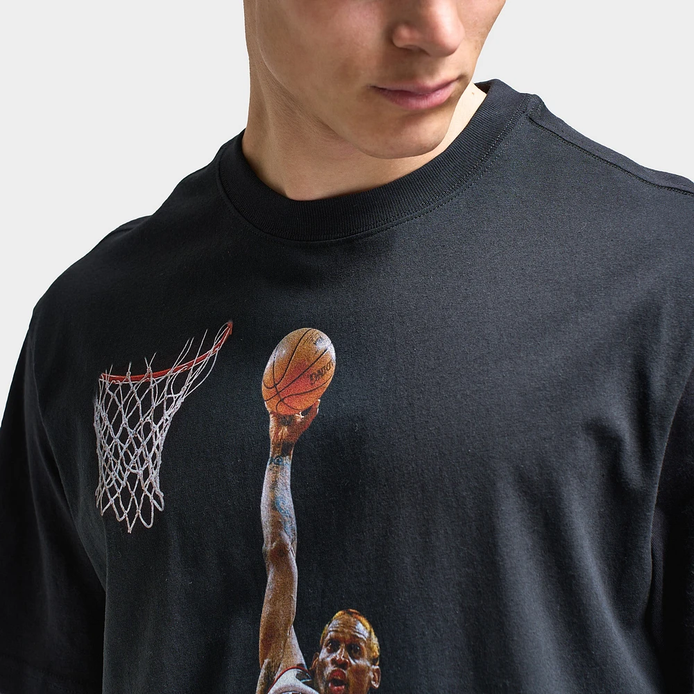 Mitchell & Ness Rodman Signature Rebound T-Shirt / Black