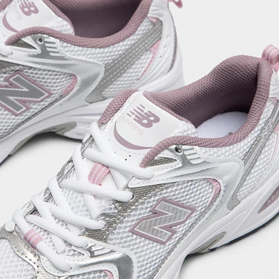 New Balance 530 White / Ice Wine - Metallic Silver