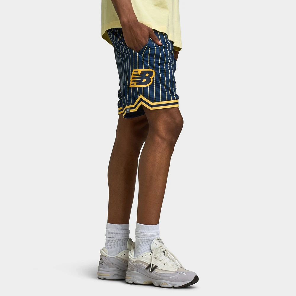 New Balance Hoops Printed Mesh Shorts / NB Navy