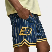 New Balance Hoops Printed Mesh Shorts / NB Navy