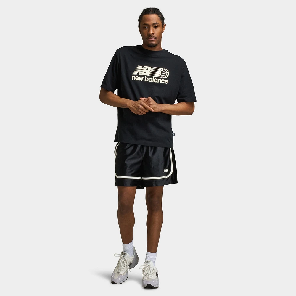 New Balance Hoops 5 Inch Knit Short / Black