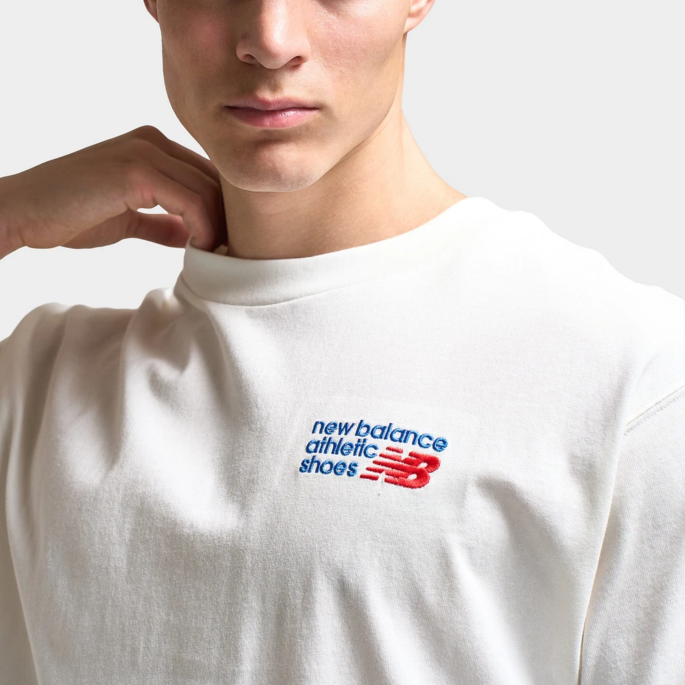 New Balance Athletics Relaxed Premium Logo T-Shirt / White