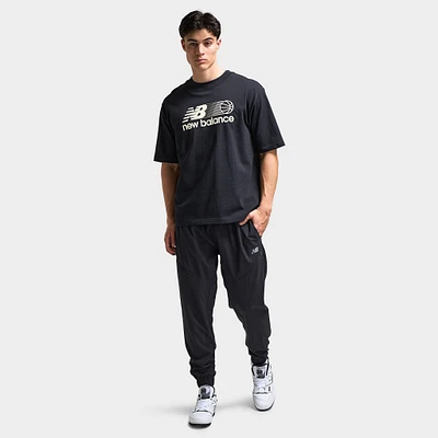 New Balance Hoops Graphic T-Shirt / Black