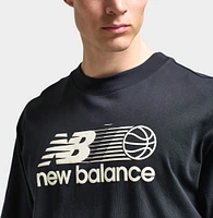 New Balance Hoops Graphic T-Shirt / Black