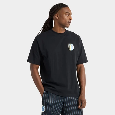 New Balance Hoops Mosaic Court Graphic T-Shirt / Black