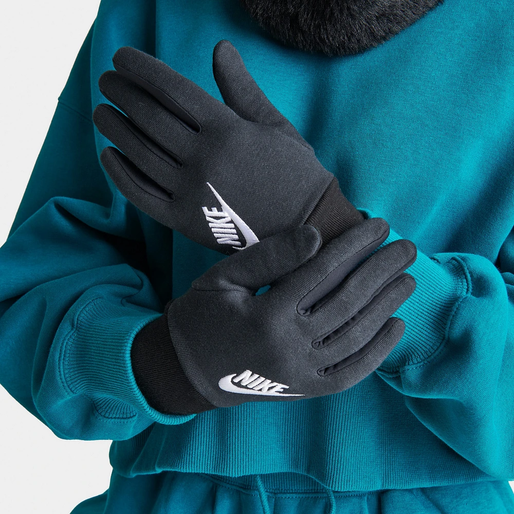 Nike Women's Sportswear TG Club Fleece Gloves Black / White