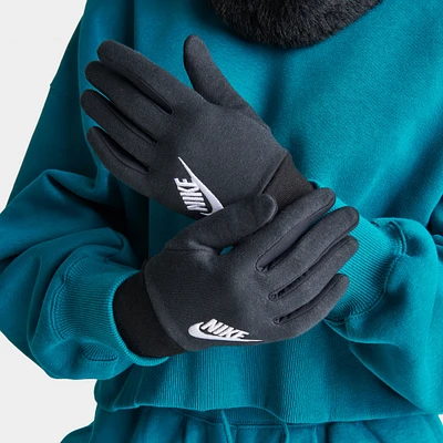Nike Women's Sportswear TG Club Fleece Gloves Black / White