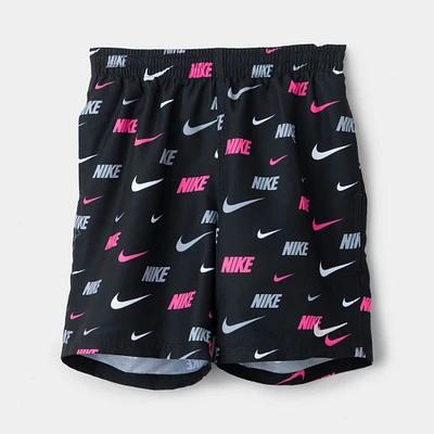 Nike Junior Boys' All-Over Print Swim Shorts / Black