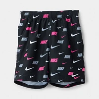 Nike Junior Boys' All-Over Print Swim Shorts / Black