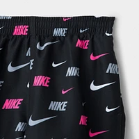 Nike Junior Boys' All-Over Print Swim Shorts / Black