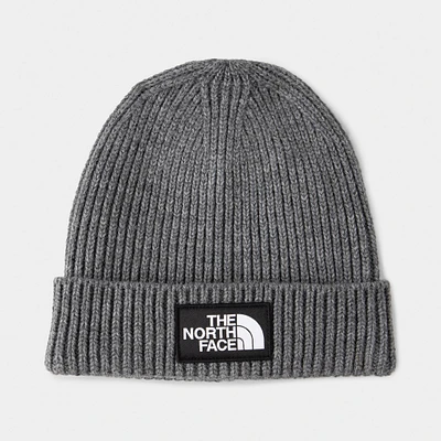 The North Face Kids' Box Logo Cuffed Beanie / Grey