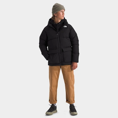 The North Face Junior Boys' Down Fleece-Lined Short Parka / TNF Black