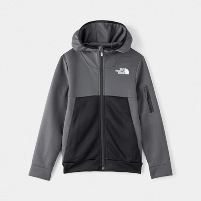 The North Face Junior Boys' Kaveh Full-Zip Hoodie Anthracite Grey / TNF Black