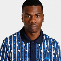 Lacoste Active Movement Two-Tone Printed Polo T-shirt White / Blue