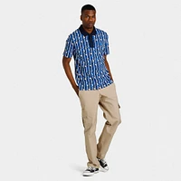 Lacoste Active Movement Two-Tone Printed Polo T-shirt White / Blue