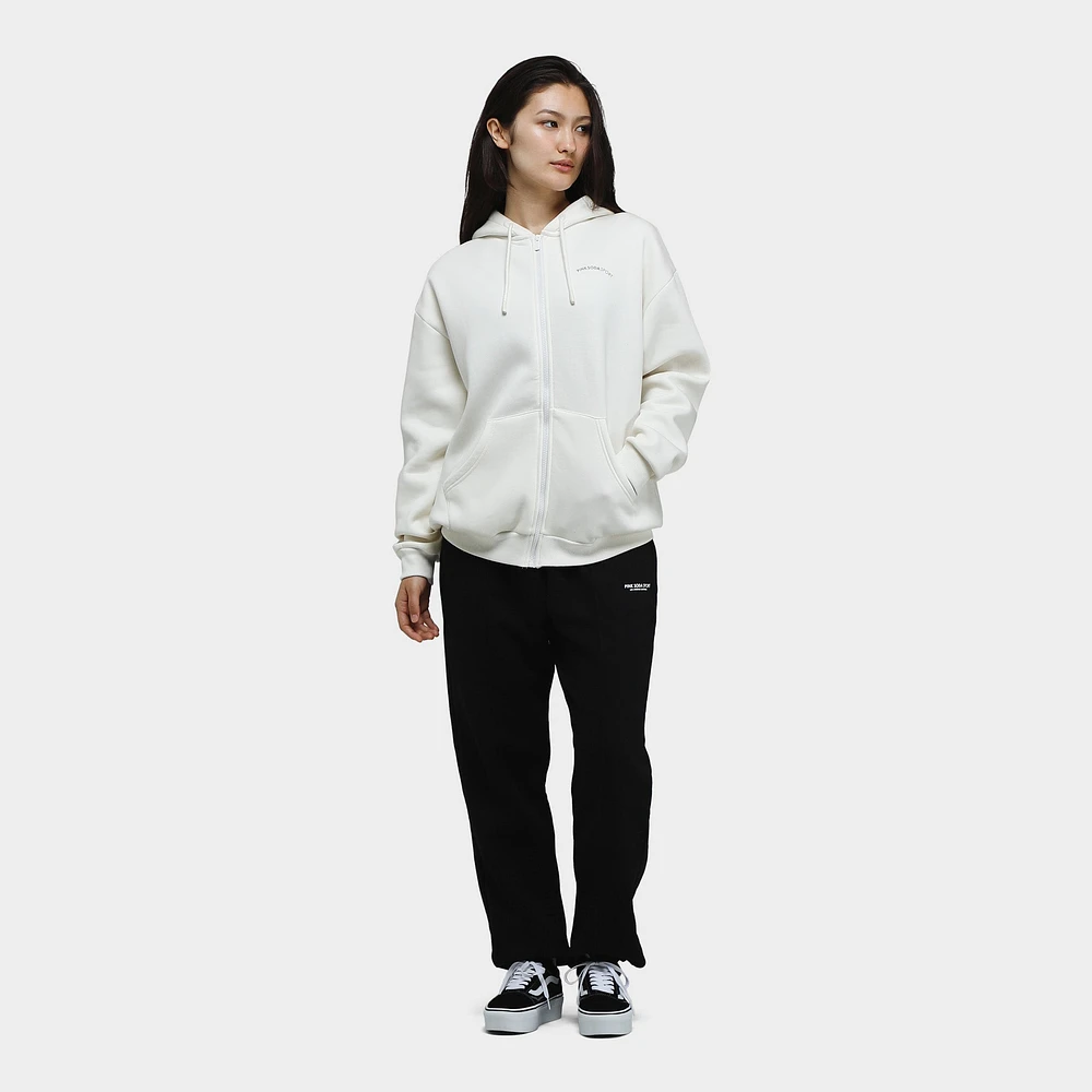 Pink Soda Women's Fleece Full-Zip Hoodie / Moonbeam