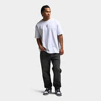 Playboy Women's Diamonte Oversized Graphic Tee / White