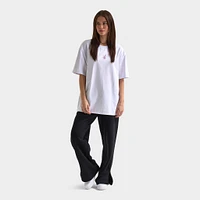 Playboy Women's Diamonte Oversized Graphic Tee / White