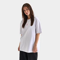 Playboy Women's Diamonte Oversized Graphic Tee / White
