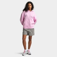 Playboy L.A Front Zip Oversized Hoodie / Baby Pink