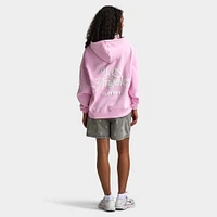 Playboy L.A Front Zip Oversized Hoodie / Baby Pink