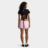 Playboy Casa Tie Back Baby Tee Black / Pinkesque