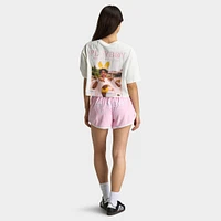 Playboy Women's California Club Tee Off White / Pinkesque