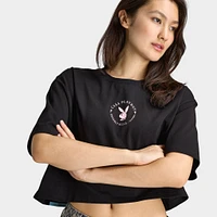 Playboy Women's Pool Playmate Tee Black / Pinkesque