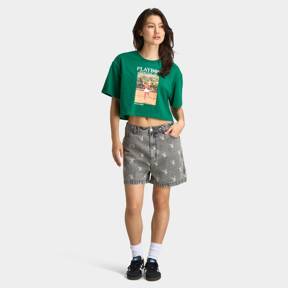 Playboy Women's Olga De Mar Tennis Tee / Verdant Green