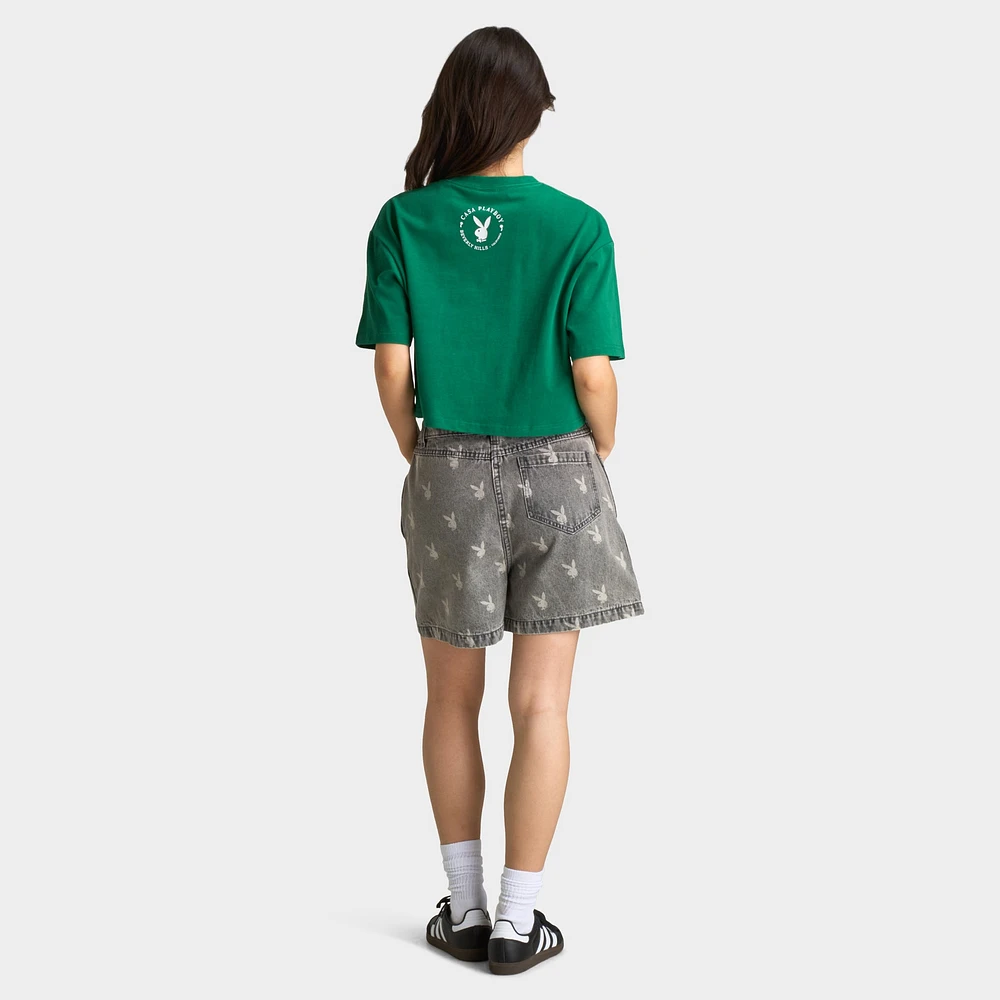 Playboy Women's Olga De Mar Tennis Tee / Verdant Green