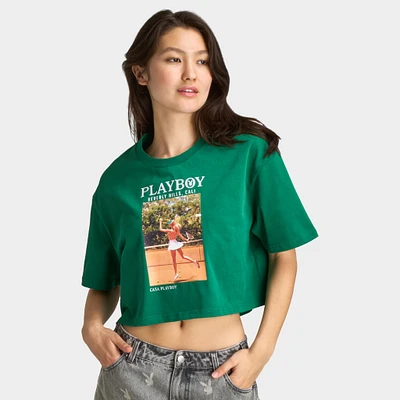 Playboy Women's Olga De Mar Tennis Tee / Verdant Green