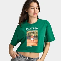 Playboy Women's Olga De Mar Tennis Tee / Verdant Green