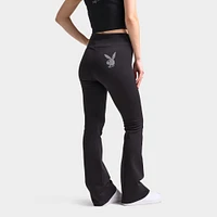 Playboy Women's Bunny Flare Pants / Black