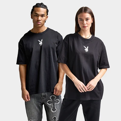 Playboy Chrome RH Oversized Graphic T-Shirt / Black