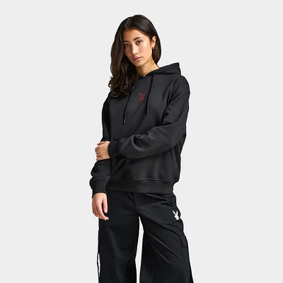 Playboy Cherry Diamonte Hoodie / Black
