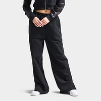 Playboy Women's Script Wide Leg Track Pants / Black