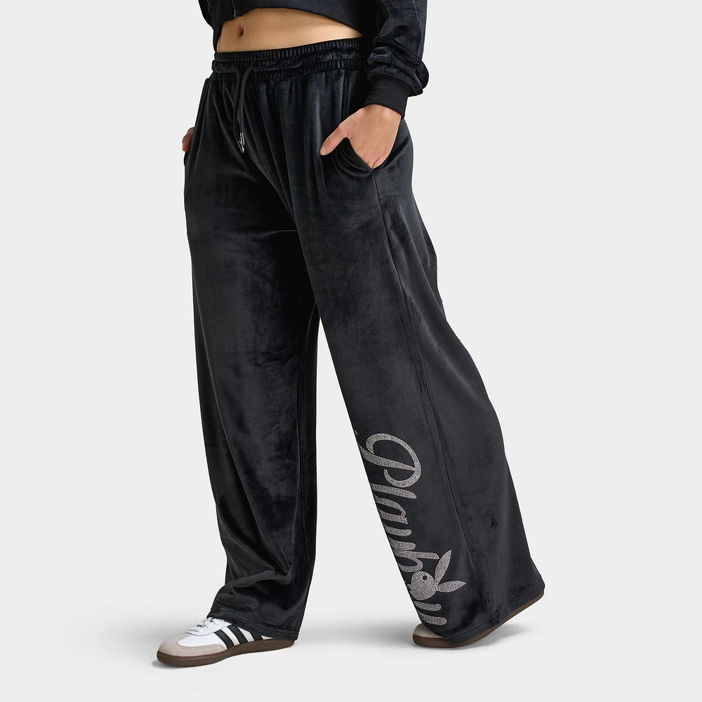 Playboy Script Velour Pant / Black