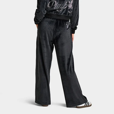 Playboy Script Velour Pant / Black