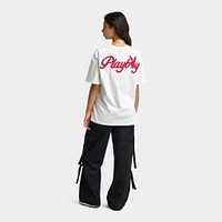 Playboy Script Graphic T-Shirt / Off White