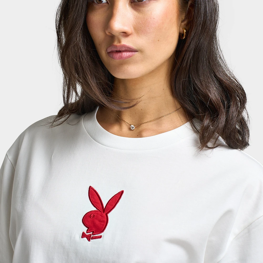 Playboy Script Graphic T-Shirt / Off White