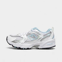 New Balance Children's 530 White / Silver - Light Blue