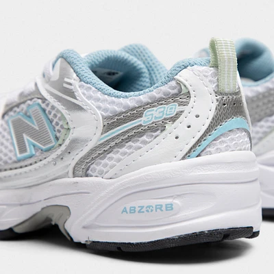 New Balance Children's 530 White / Silver - Light Blue