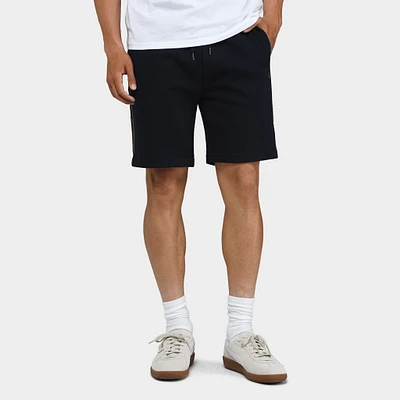 Fred Perry Taped Sweat Shorts Navy / Warm Stone