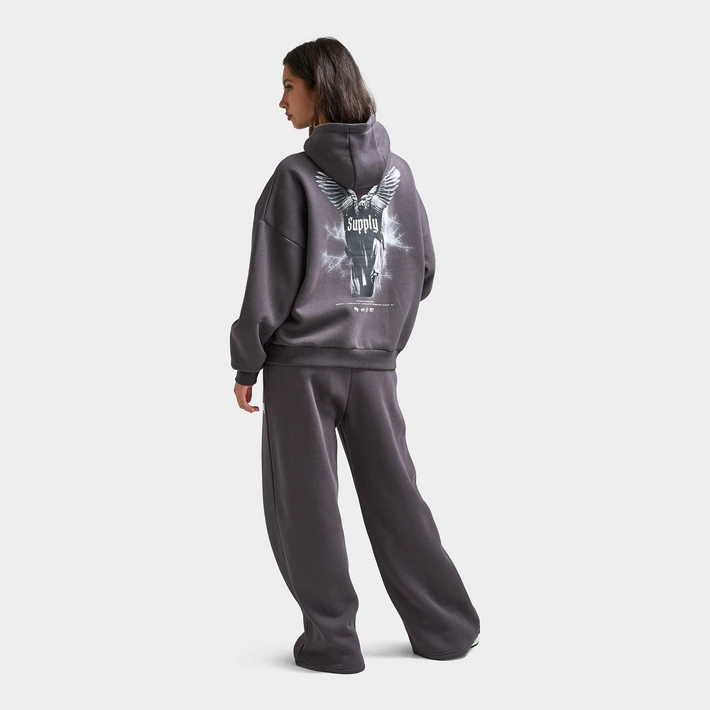 Supply & Demand Women's Wings Pullover Hoodie / Asphalt